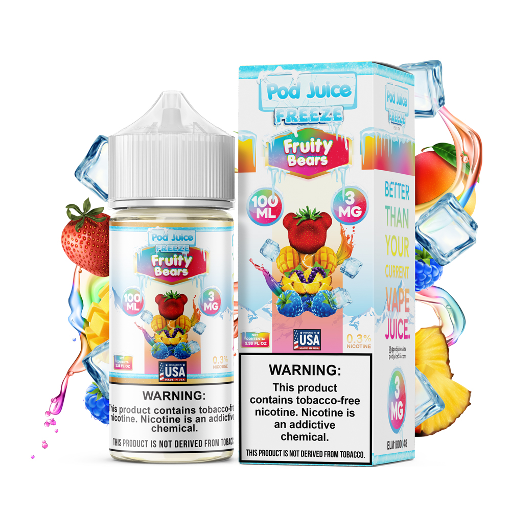 Pod Juice Synthetic Fruity Bears Freeze 100mL